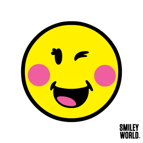 Wink Blushing GIF by Smiley