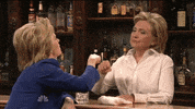 hillary clinton fist bump GIF by Saturday Night Live