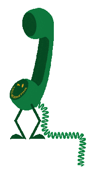 Call Me Hello Sticker