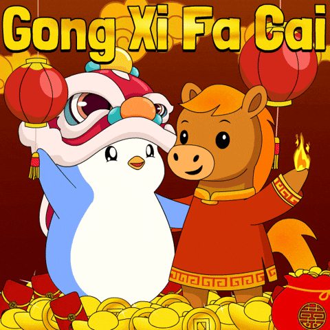 Chinese New Year Penguin GIF by Pudgy Penguins