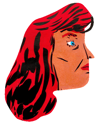 Girl Sticker Sticker by vres