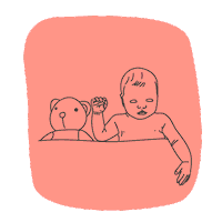 Sleepy Baby Sticker by Bebé a Bordo