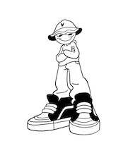 VIVACECOLLECTIF dance skate hip hop skateboard Sticker