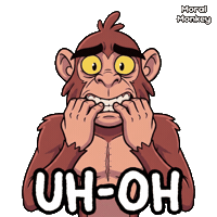 Scared Oh No Sticker by VeeFriends