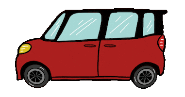 deefeeproductions car red race driving Sticker