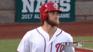 stare bryce GIF by MLB