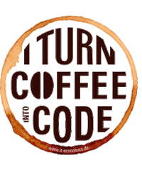 Coffee Code Sticker by it-economics