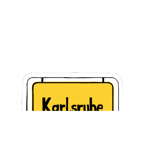 fwfuer giphygifmaker karlsruhe straßenschild für karlsruhe Sticker