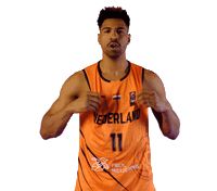 Basketballnederland basketball oranje basketbal orange lions Sticker