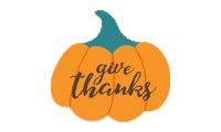 Fall Thanks Sticker by Amy's Kitchen