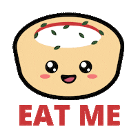 Eating Sticker by The Pizza Cupcake