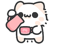 Good Morning Cat Sticker by MYAOWL