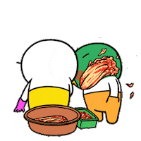 Angry Kimchi Sticker by kwaesam