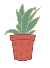 Illustration Plant Sticker