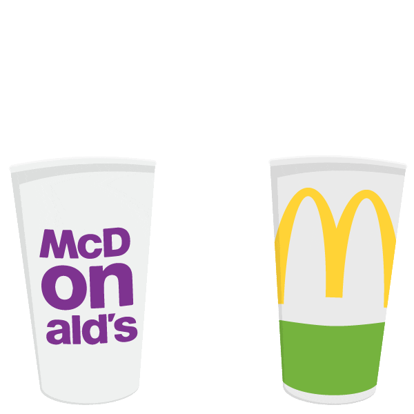 McDonaldsSverige giphyupload party cheers drinks Sticker