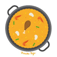 valencia paella Sticker by Peinetta Roja