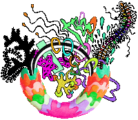 Totally Insane Rainbow Sticker by Sarah The Palmer