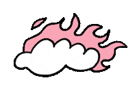 Fire Burn Sticker by robe.prieto