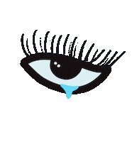 KirstenHurley sad face crying eyes Sticker