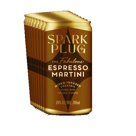 DrinkSparkPlug giphygifmaker espressomartini sparkplug spark plug Sticker