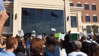 Crowd Breaks Into Song at Protest Over Police Shooting