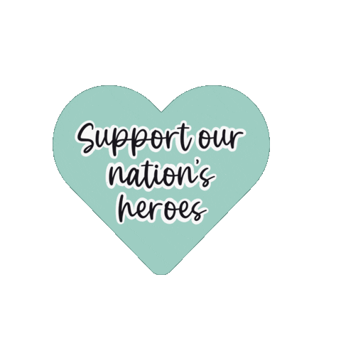 Spouse-ly heart support hero heroes Sticker