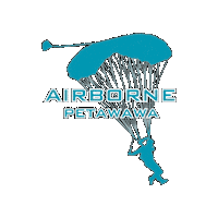 Skydiving Flying Sticker by Airborne Petawawa