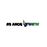 3 Anos Greenv Sticker by GreenV