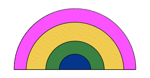 Happy Rainbow Sticker by designstripe