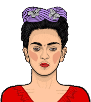 onaque eyebrows frida kahlo fridakahlo Sticker