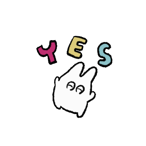 Rabbit Yes Sticker