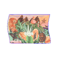 ManatiiRum painting paint shark bottle Sticker