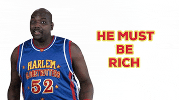 Money He Must Be Rich GIF by Harlem Globetrotters