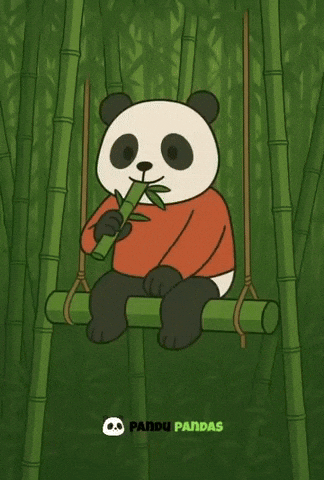 Panda Eating GIF by Pandu Pandas