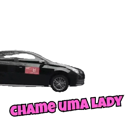 ladydriver giphyupload pink car carro Sticker