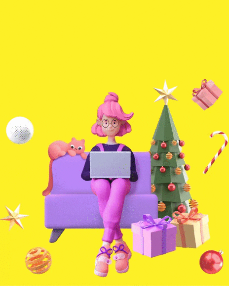 Happy Holidays Positive Vibes GIF by Bitrix24