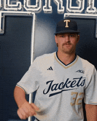Georgia Tech Baseball GIF by Georgia Tech Yellow Jackets