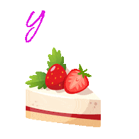 degscakes yummy cake strawberry cake strawberrycake Sticker