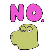 Dinosaur No Sticker by Luigi Segre