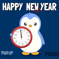 New Year Penguin GIF by Pudgy Penguins