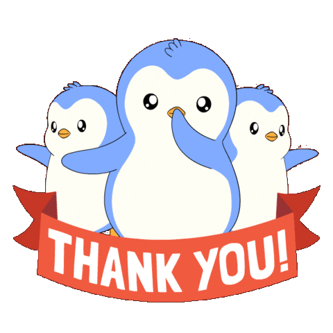 Thank You So Much Sticker by Pudgy Penguins