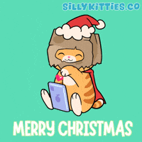 Merry Christmas Cat GIF by Silly Kitties
