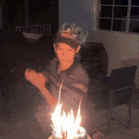 Fire Birthday GIF