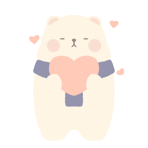 bymunbear giphyupload love heart blue Sticker