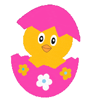 Chicken Egg Pink Sticker
