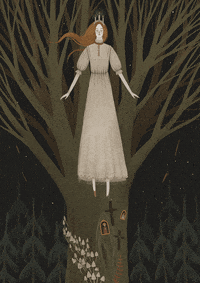 Art Girl GIF by Alexandra Dvornikova