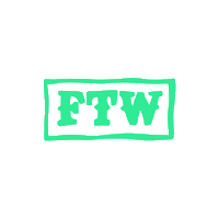 createdbysouth animation text winning ftw Sticker