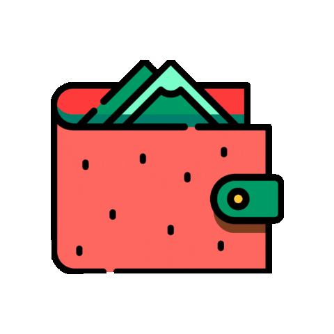 WatermelonBoard giphyupload coupon watermelon wallet Sticker