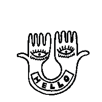 Fun Hello Sticker