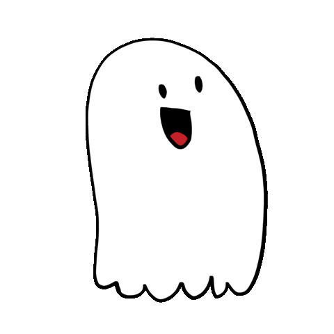 Happy Ghost Sticker